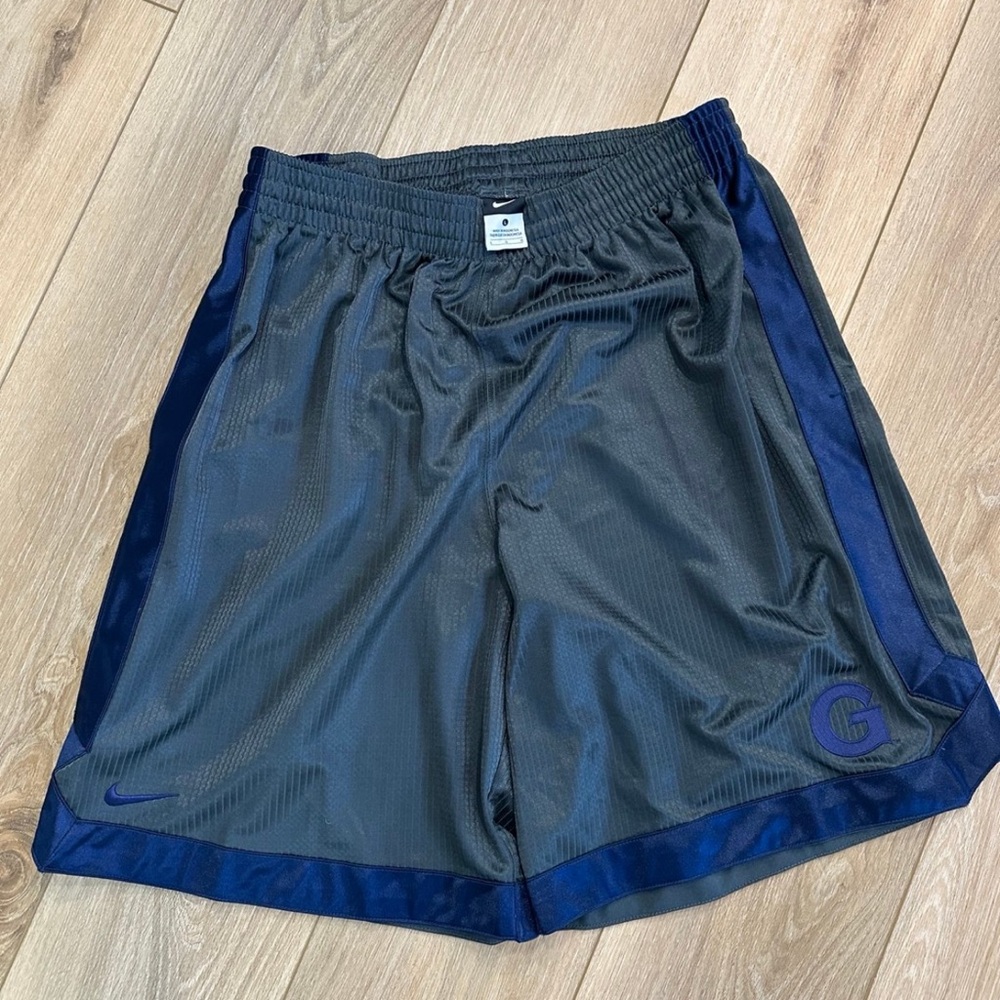 Nike Men's Charcoal and Navy Athletic Shorts